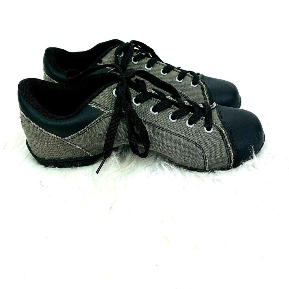 Revolution Split Sole Dance Sneaker 8.5 Women Canvas Gray Lace Up NWOT
